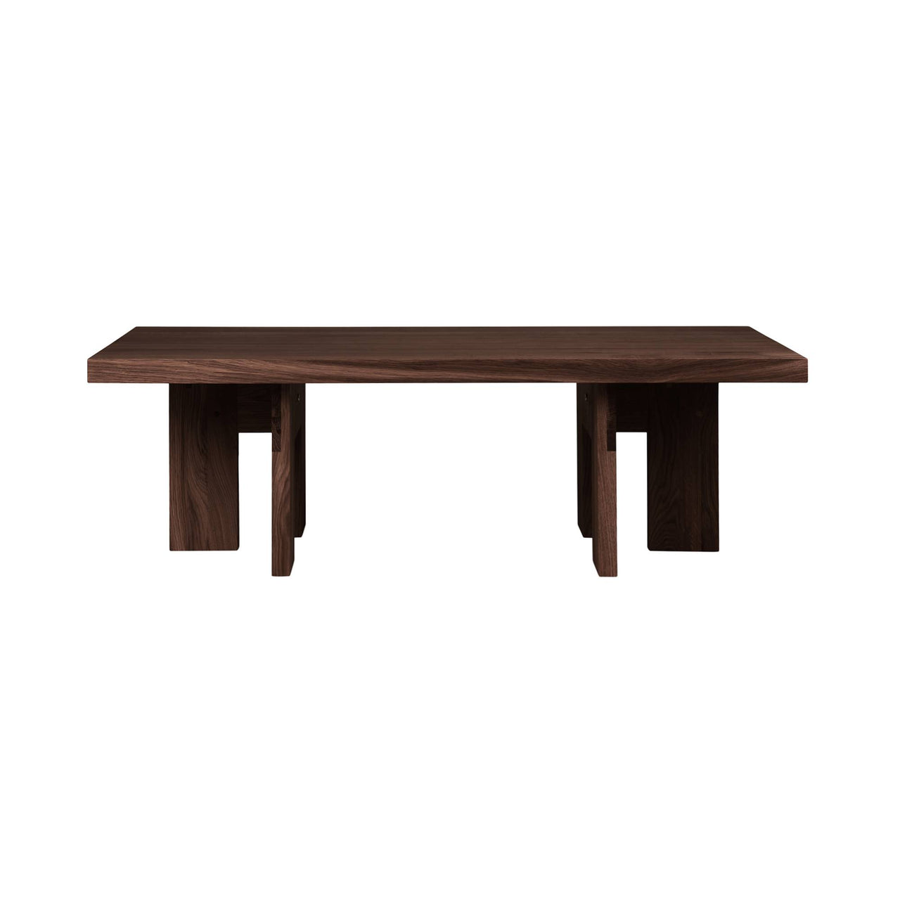 Farmhouse Coffee Table: Dark Oak