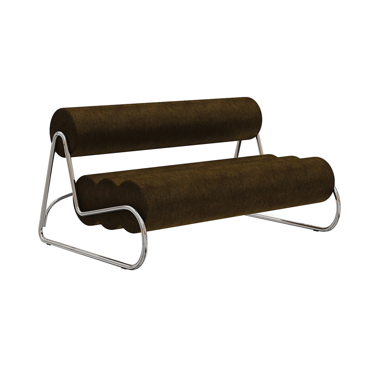 Fave Sofa: 2 Seater + Chrome Steel