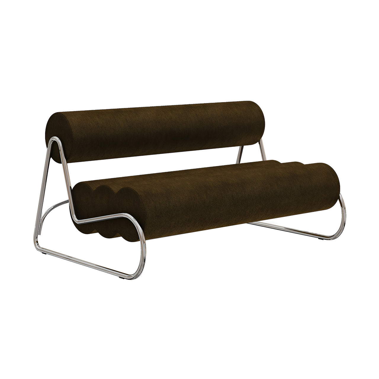 Fave Sofa: 2 Seater + Chrome Steel