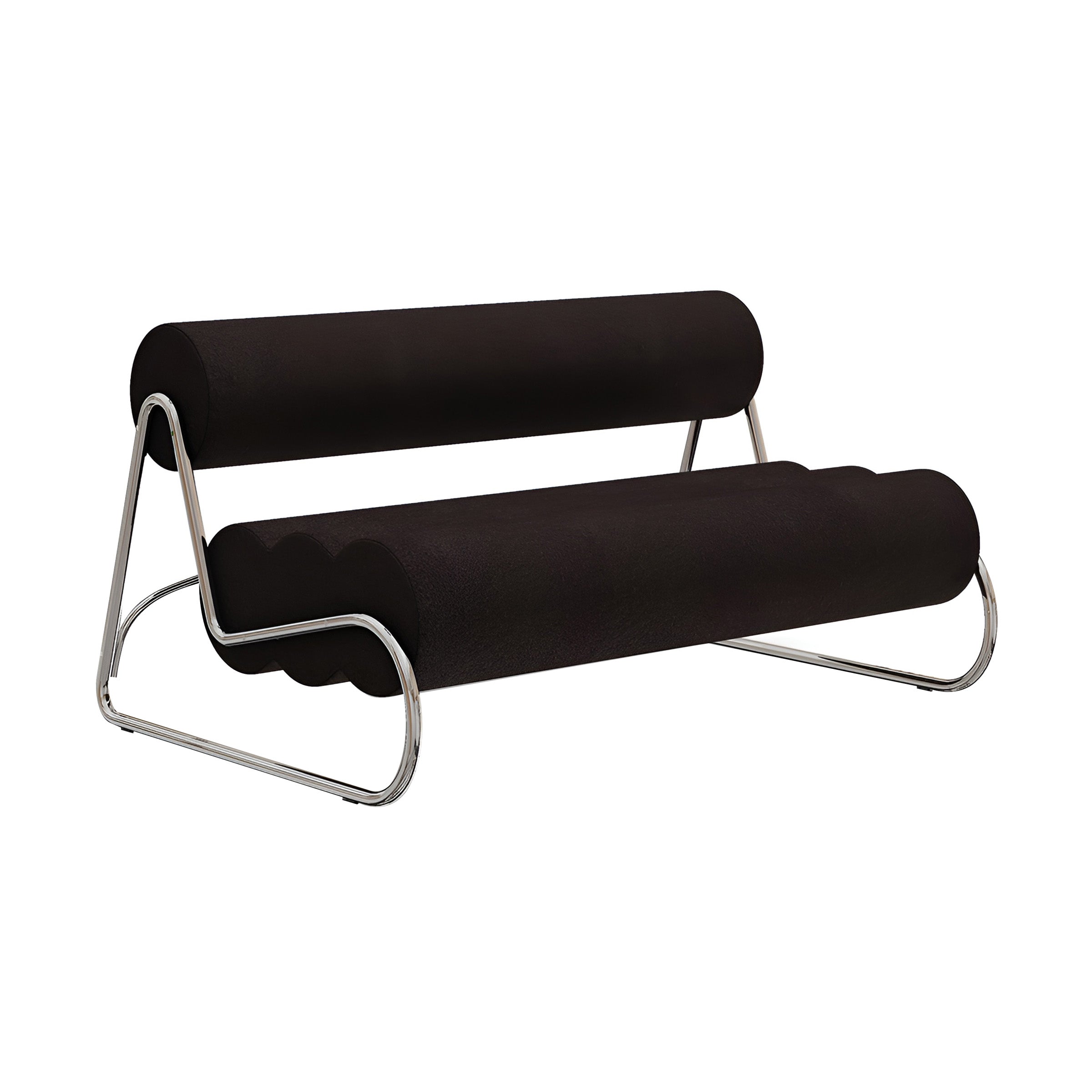 Fave Sofa: 2 Seater + Chrome Steel