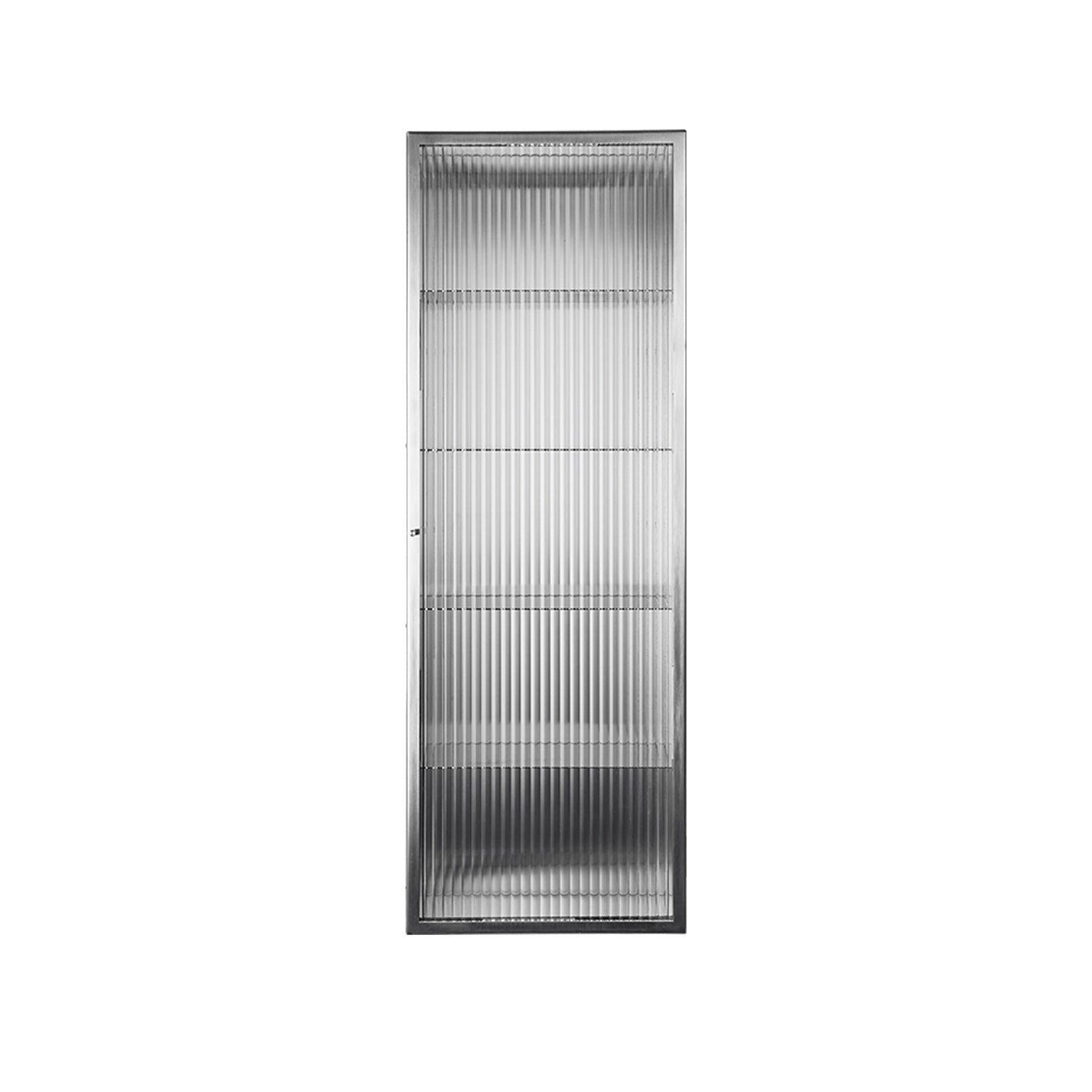 Haze Wall Cabinet: Stainless Steel
