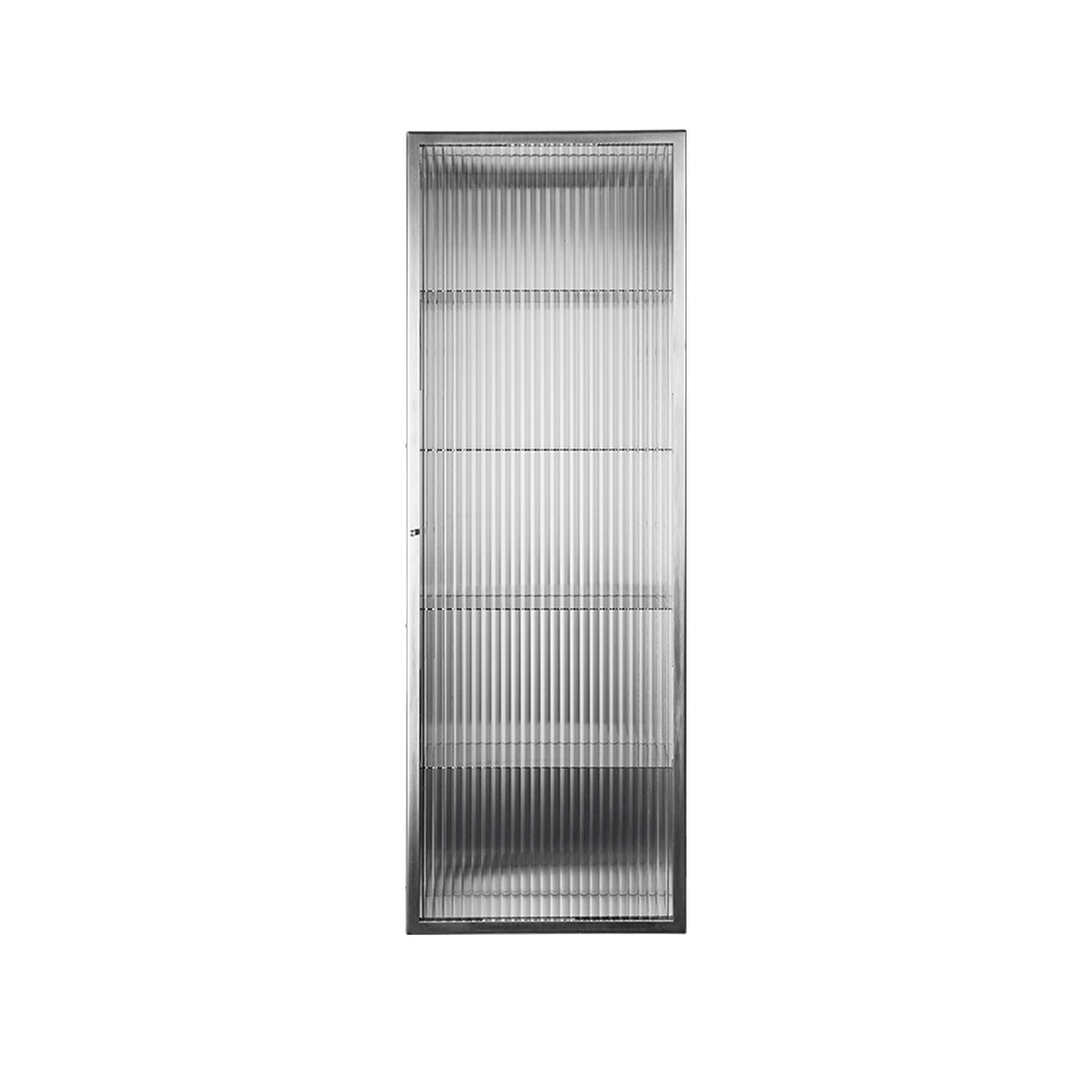 Haze Wall Cabinet: Stainless Steel