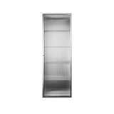 Haze Wall Cabinet: Stainless Steel
