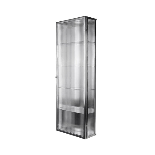 Haze Wall Cabinet: Stainless Steel