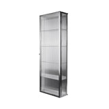 Haze Wall Cabinet: Stainless Steel