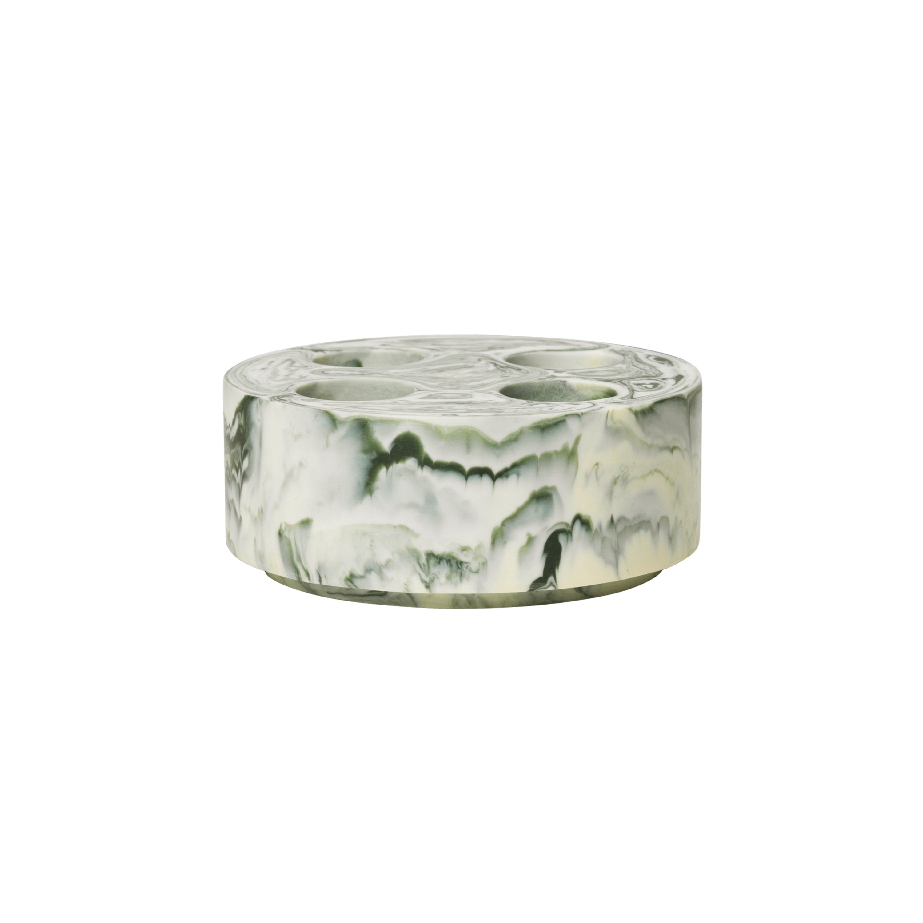 Mist Toothbrush Holder: Multi + Emerald Off-White