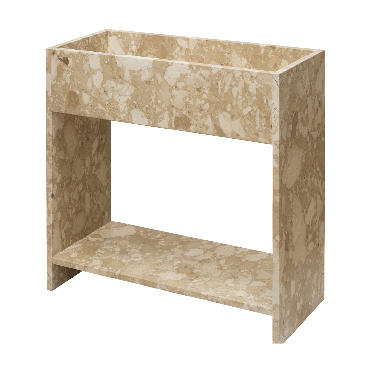 Stone Plant Box With Shelf