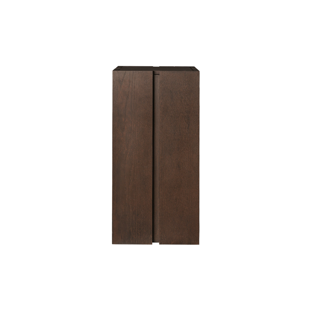 Parcel Pedestal: Low + Dark Stained Oak