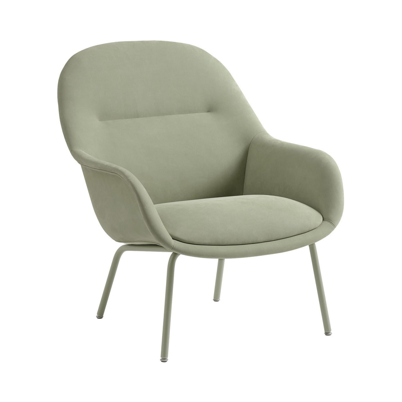 Fiber Lounge Armchair Tube: Dusty Green