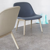 Fiber Lounge Chair: Wood Base + Upholstered