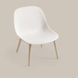 Fiber Lounge Chair: Wood Base