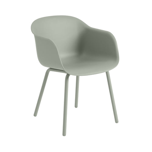 Fiber Outdoor Armchair: Dusty Green + Without Drain Holes