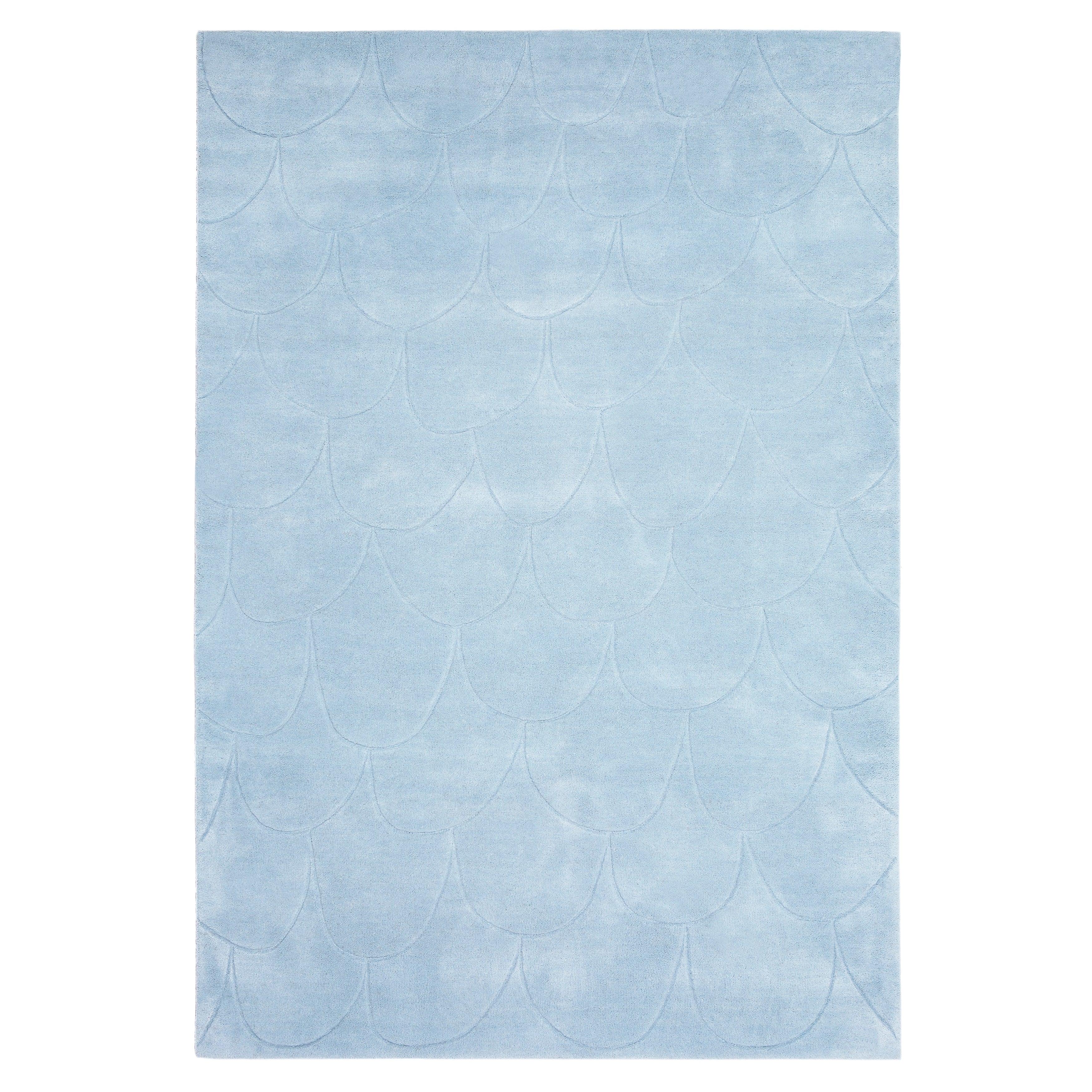 Fish Rug: Large + Sky Blue