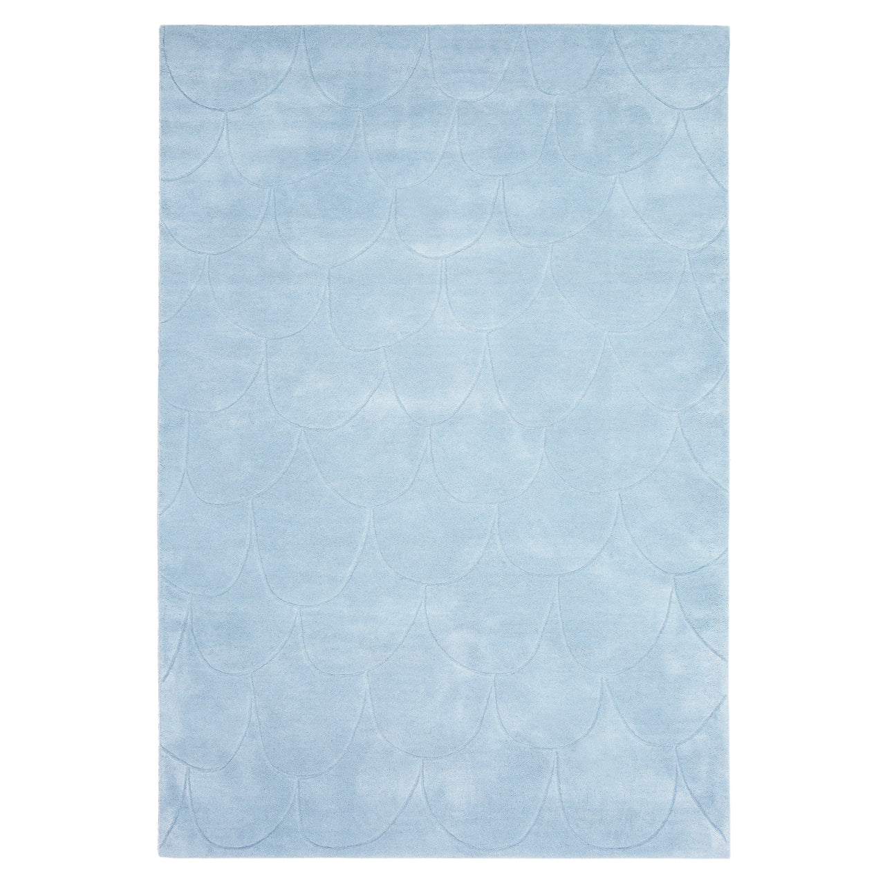 Fish Rug: Large + Sky Blue