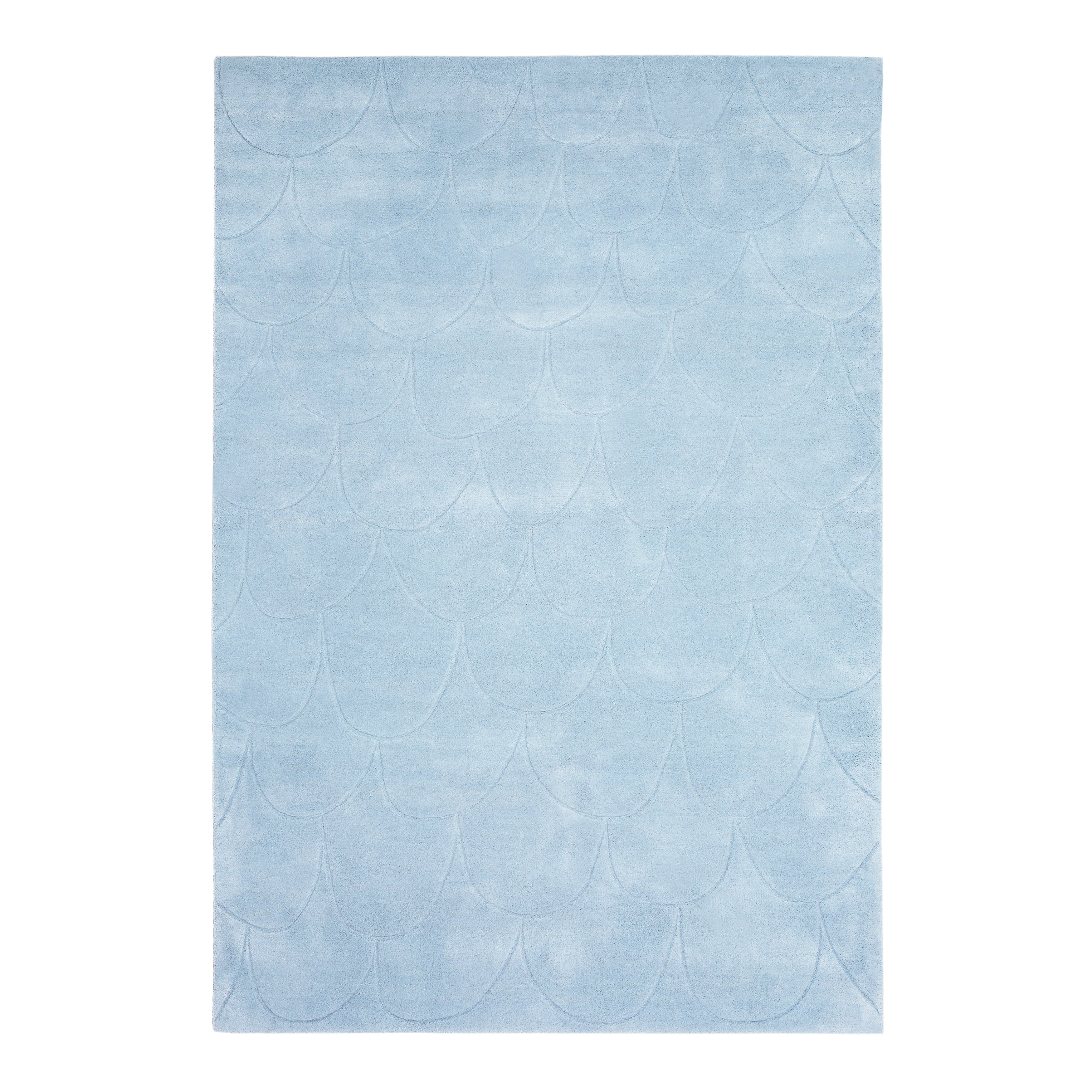 Fish Rug: Medium + Sky Blue