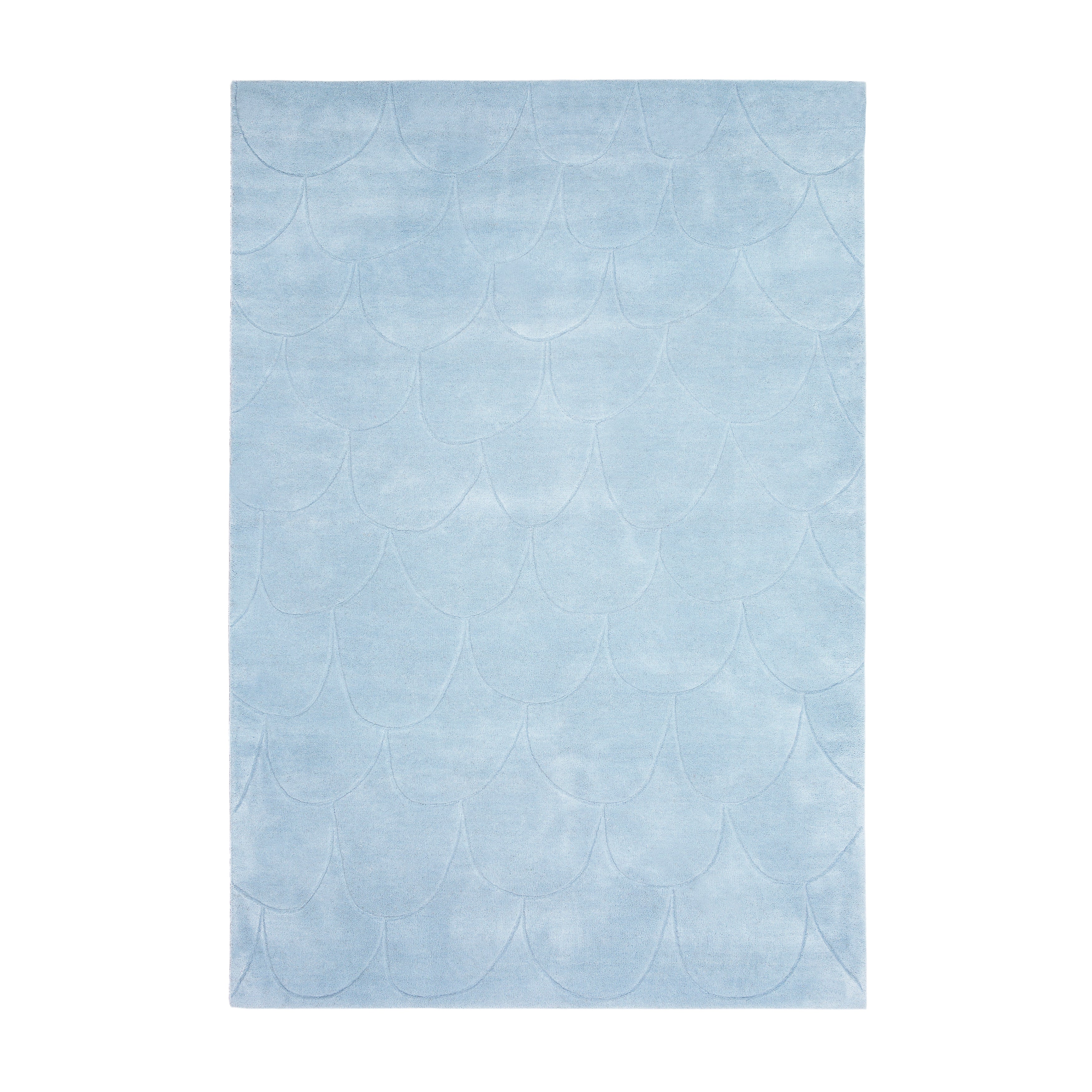 Fish Rug: Small + Sky Blue