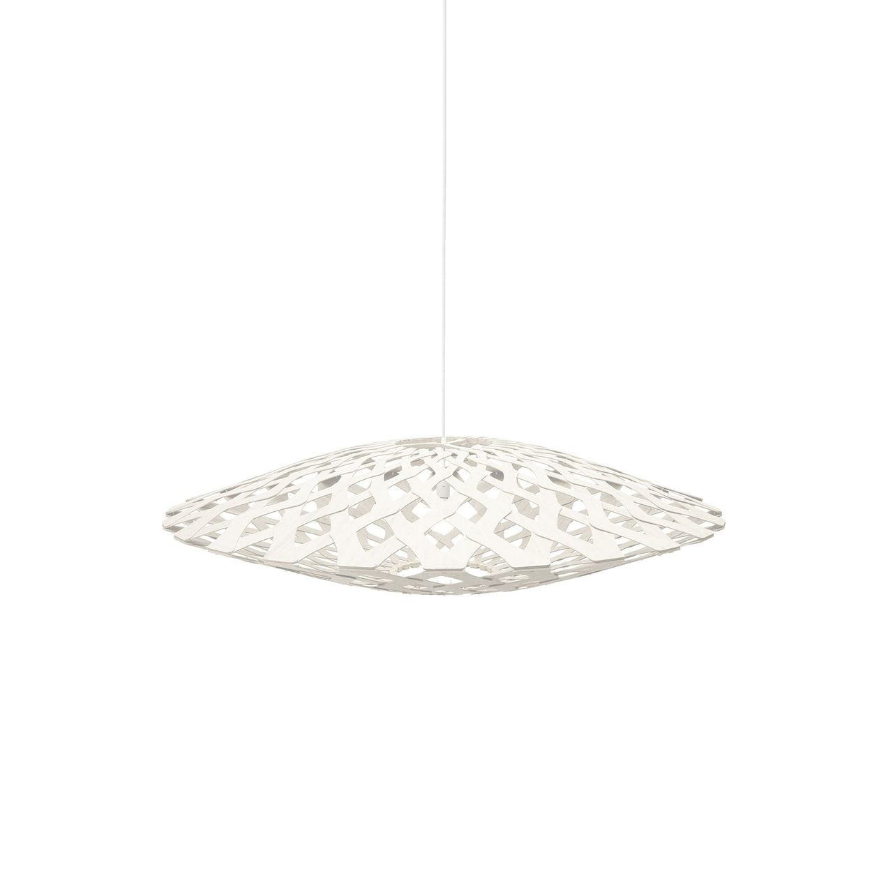 Flax Pendant Light: Medium + White