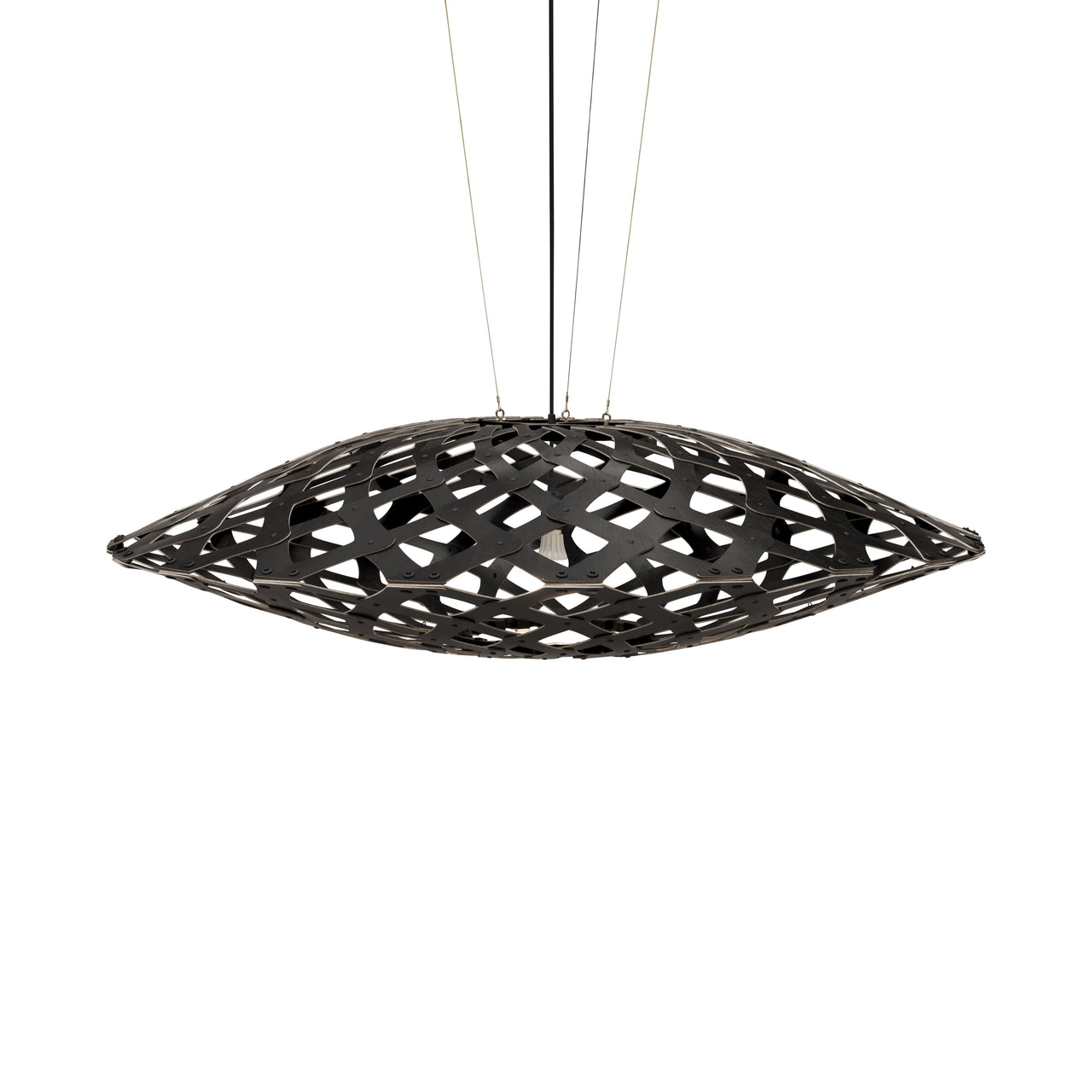 Flax Pendant Light: Large + Black