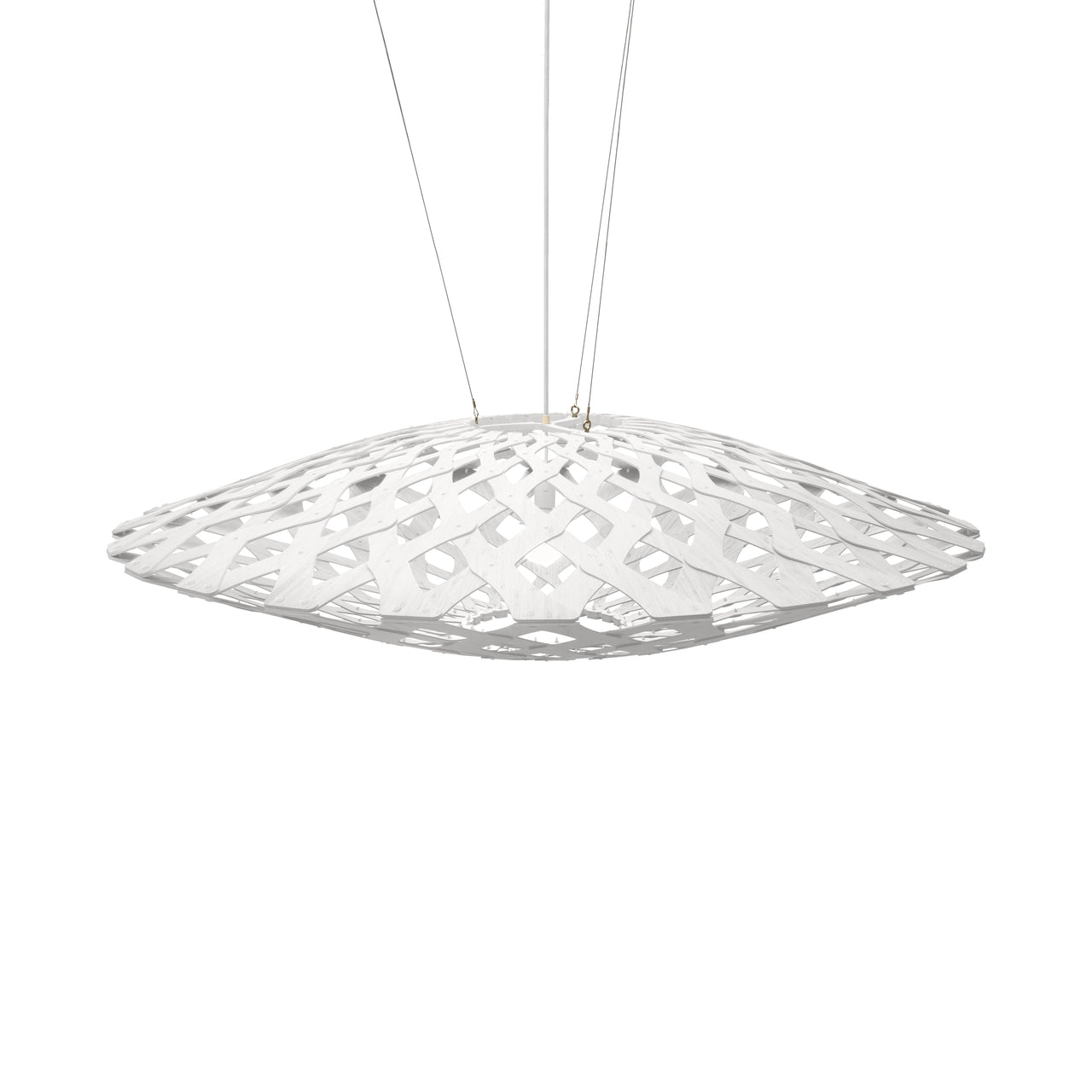 Flax Pendant Light: Large + White