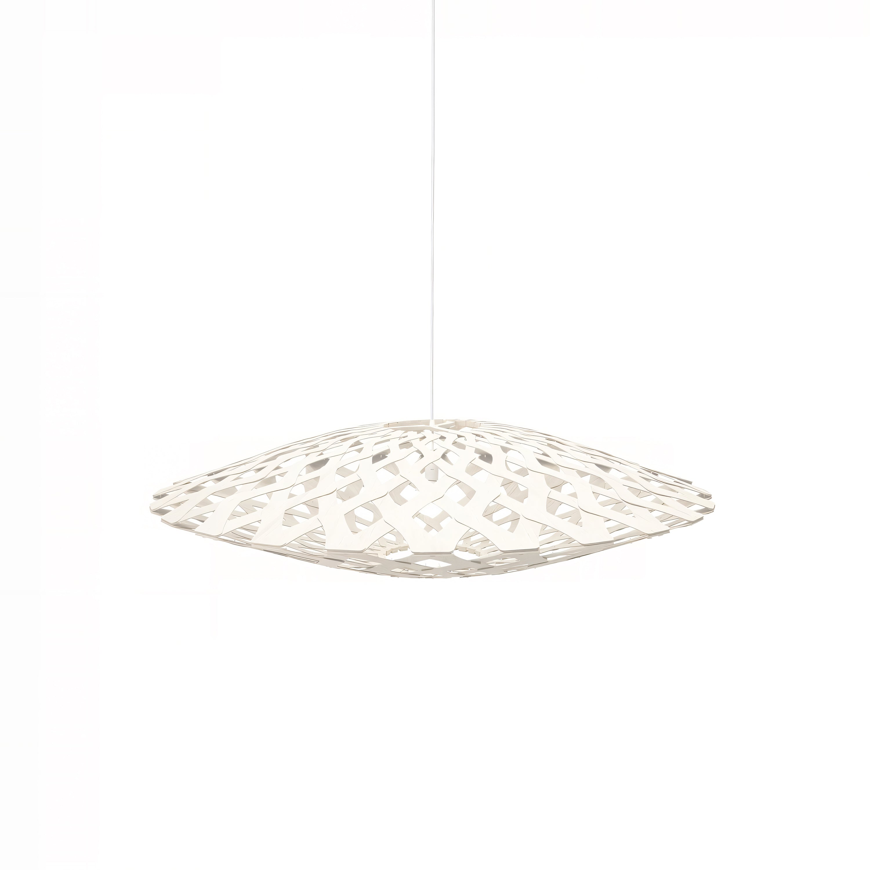 Flax Pendant Light: Medium + White