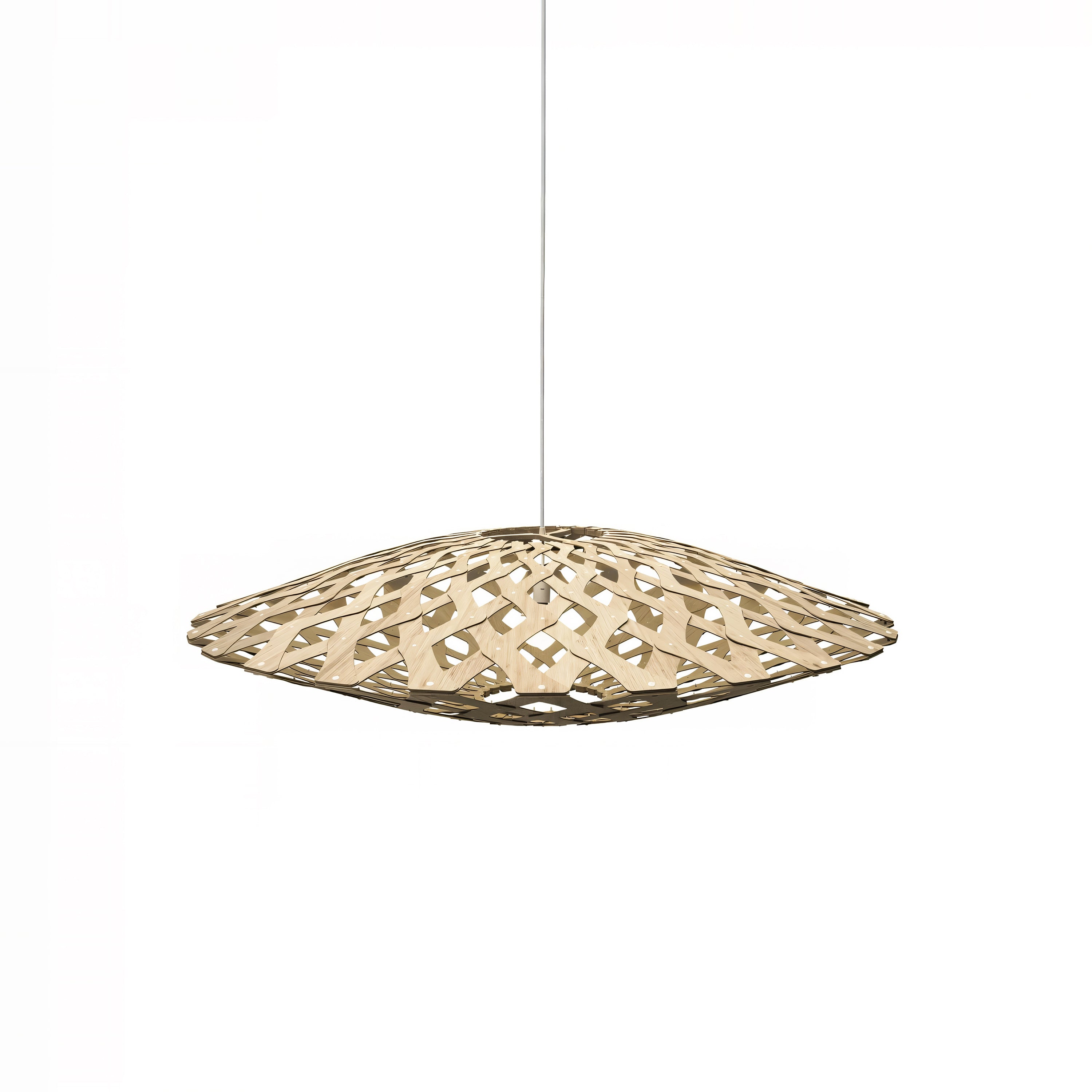 Flax Pendant Light: Medium + Bamboo