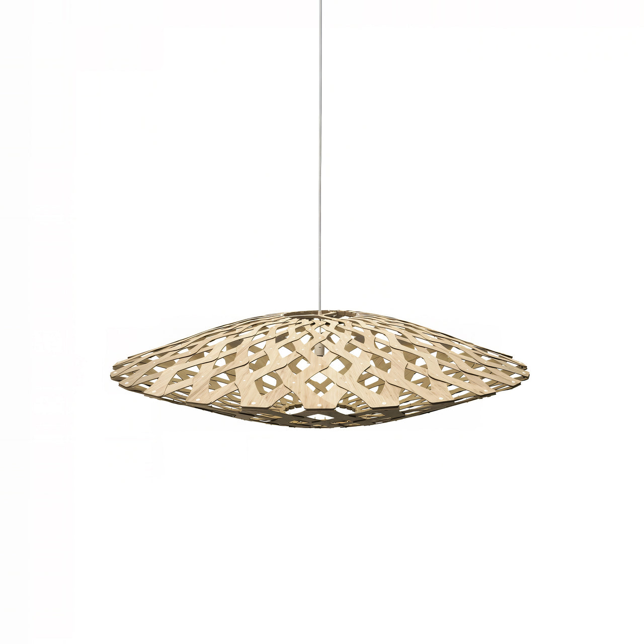 Flax Pendant Light: Medium + Bamboo