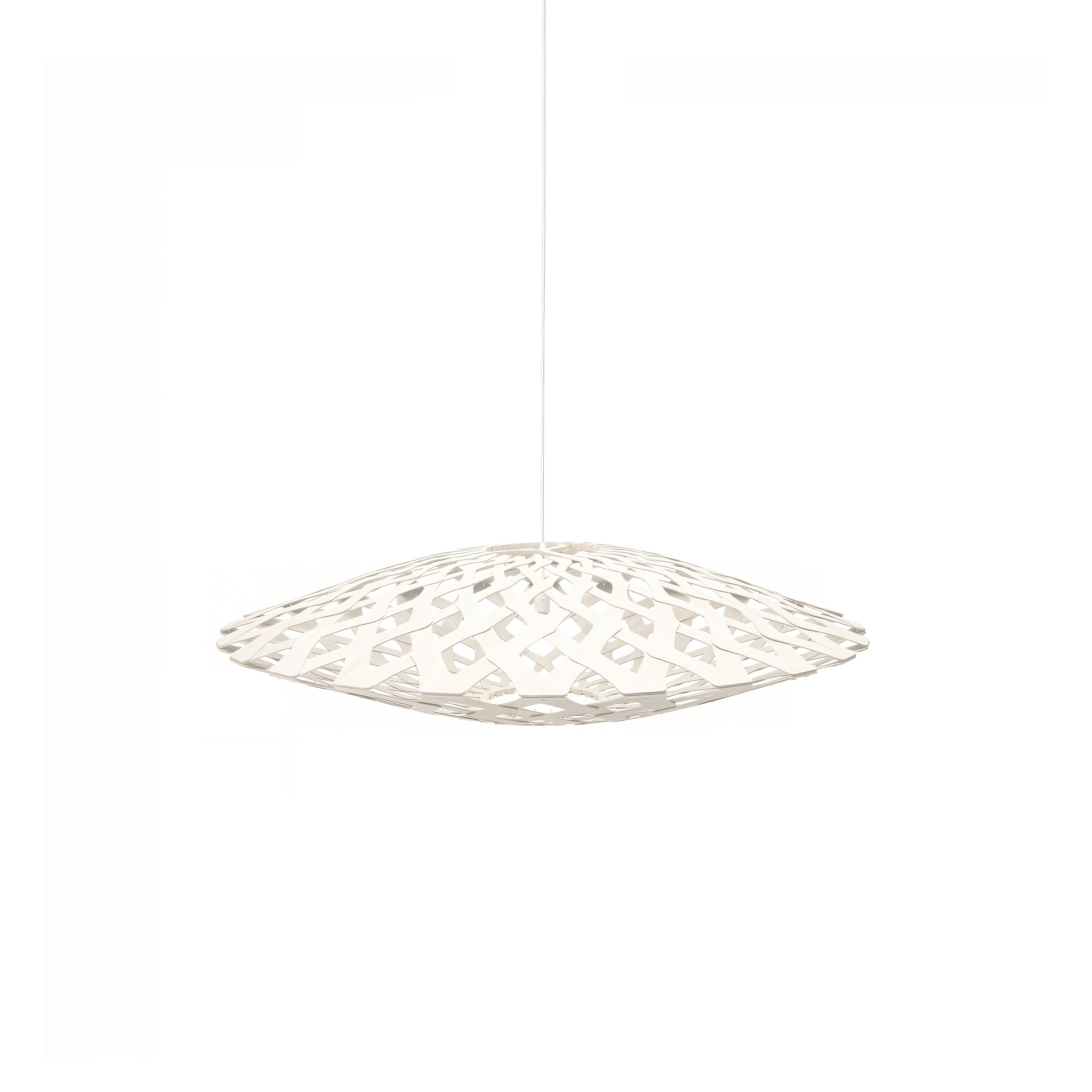 Flax Pendant Light: Small + White