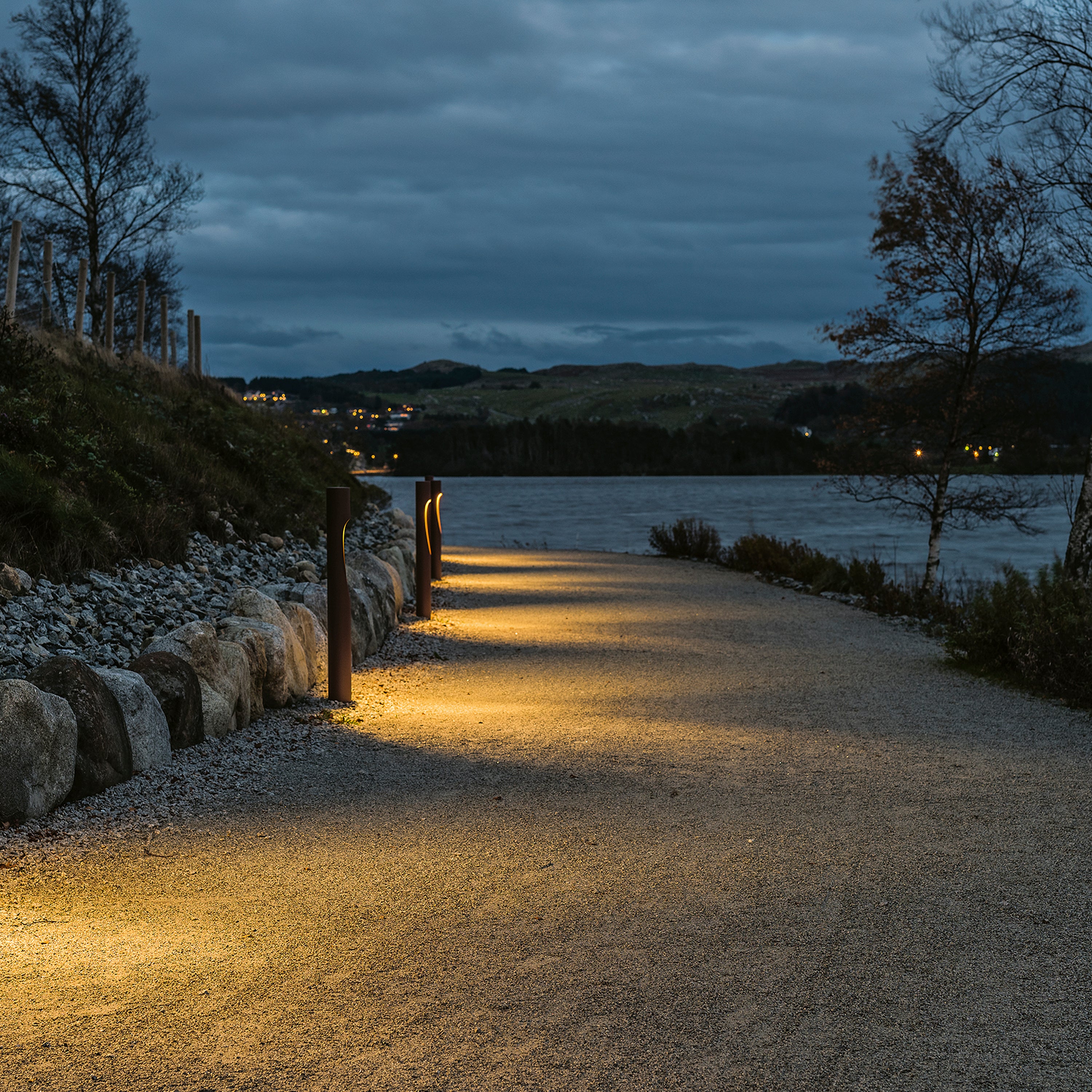 Flindt Garden Bollard Lamp: Short