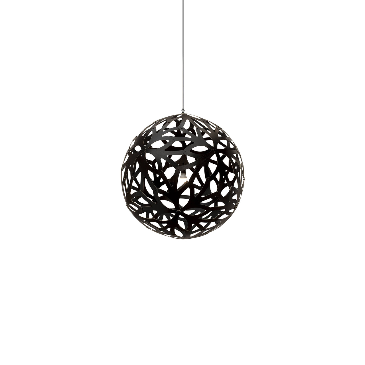 Floral Pendant Light: Extra Small + Black