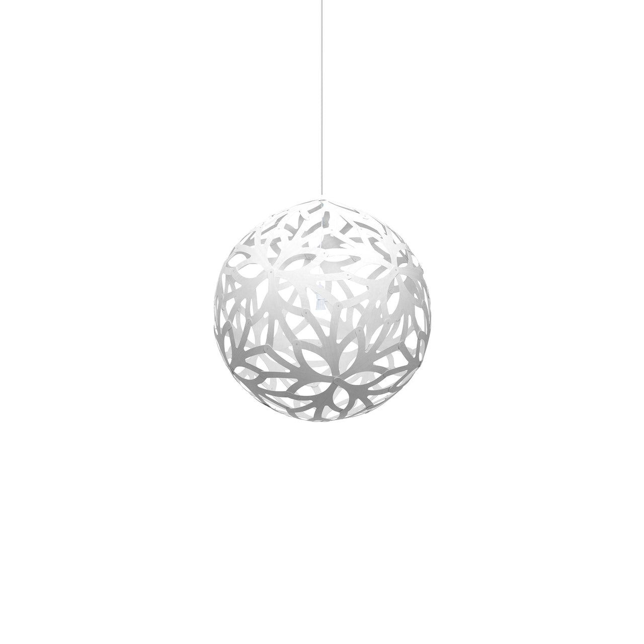 Floral Pendant Light: Extra Small + White