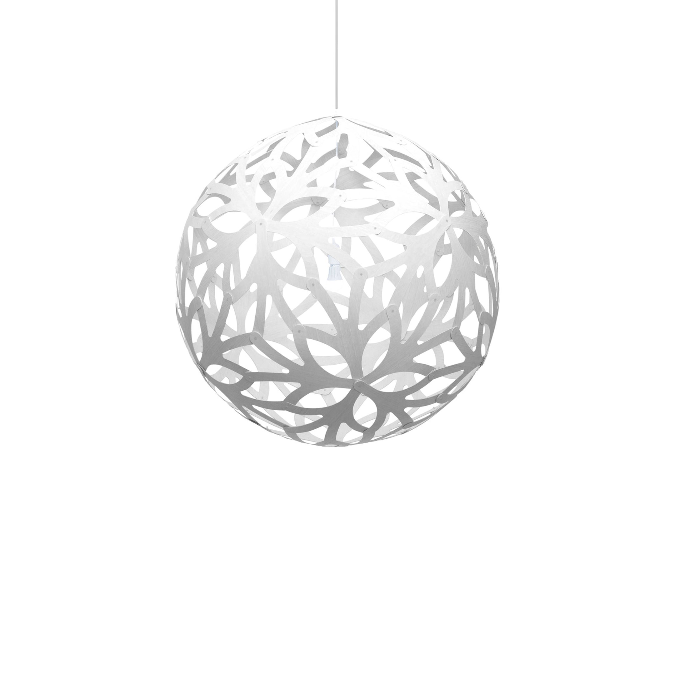 Floral Pendant Light: Large + White