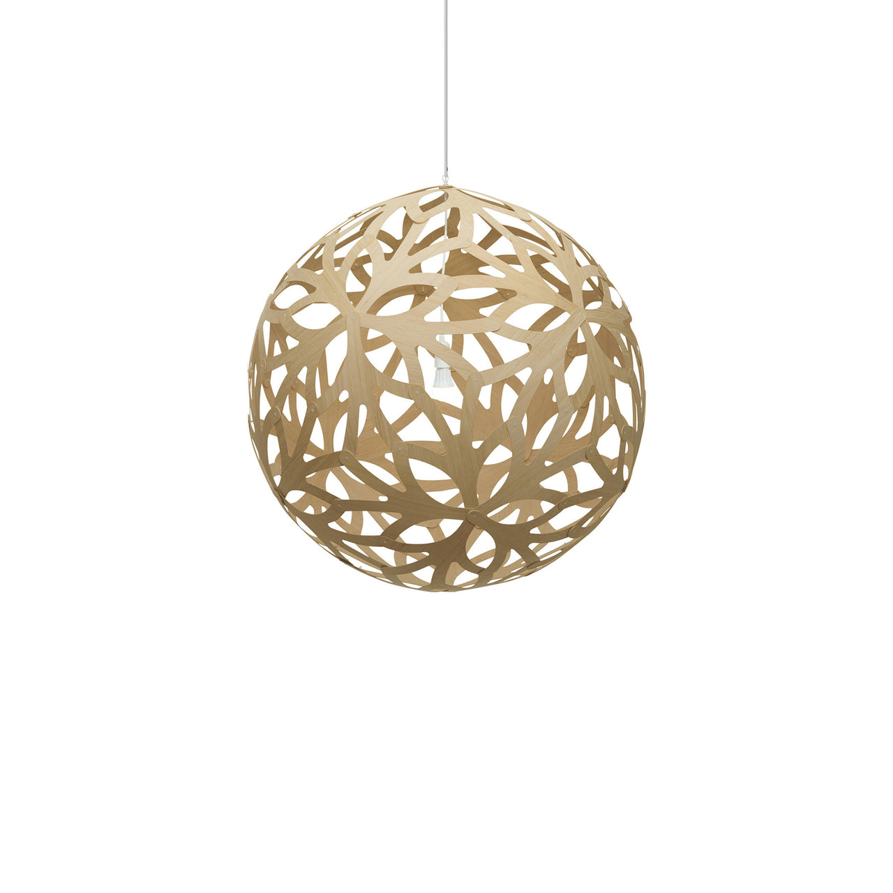 Floral Pendant Light: Medium + Bamboo