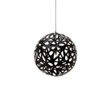Floral Pendant Light: Small + Black
