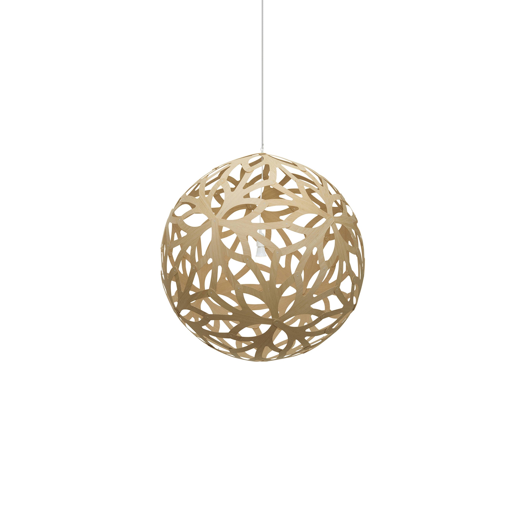 Floral Pendant Light: Small + Bamboo