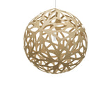 Floral Pendant Light: XX Large + Bamboo + White