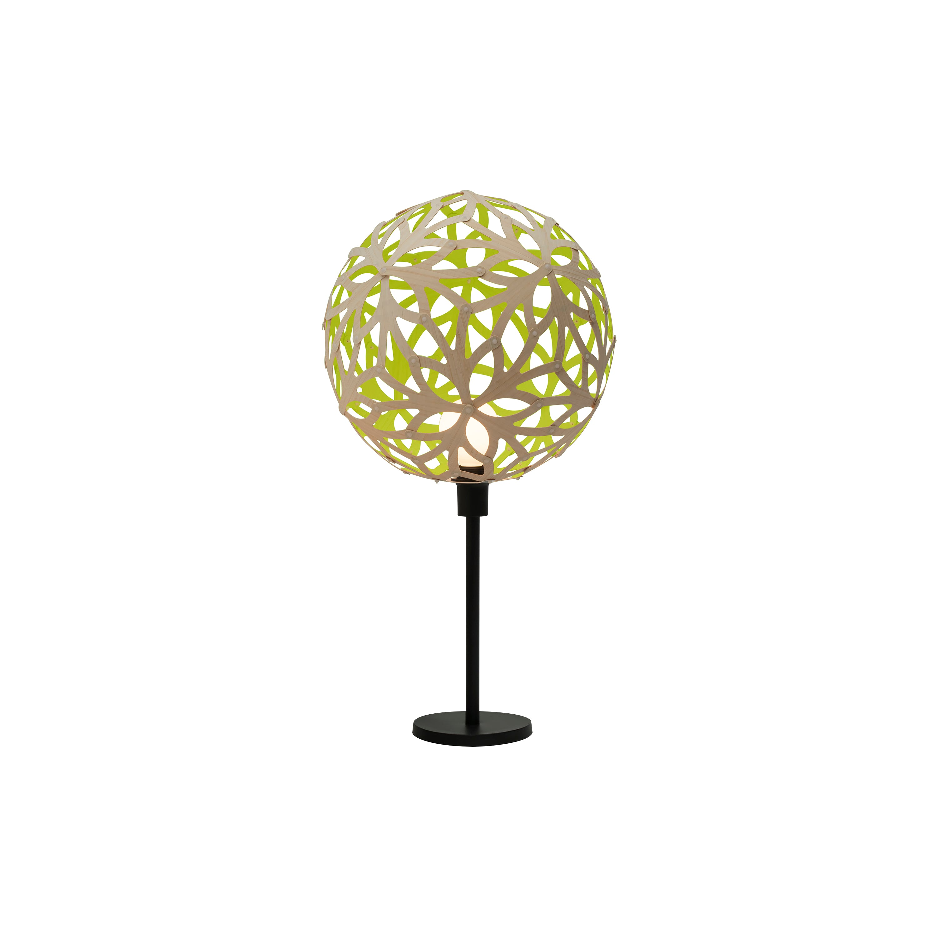 Floral Table Lamp: Bamboo + Lime