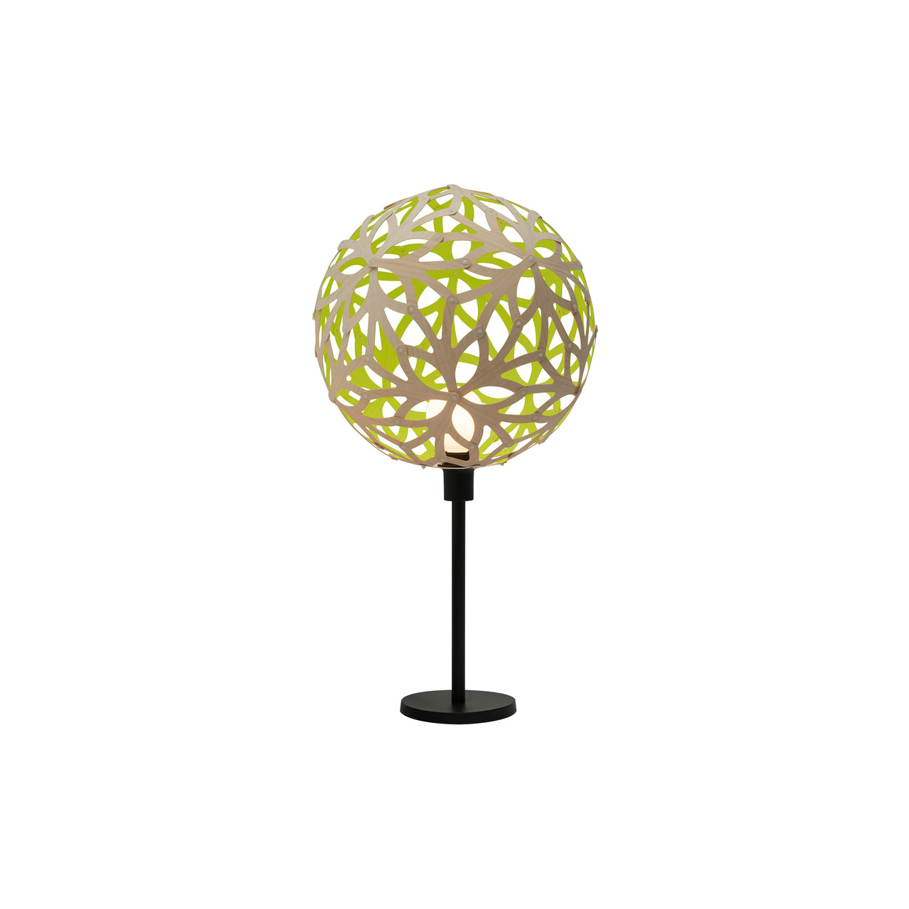 Floral Table Lamp: Bamboo + Lime
