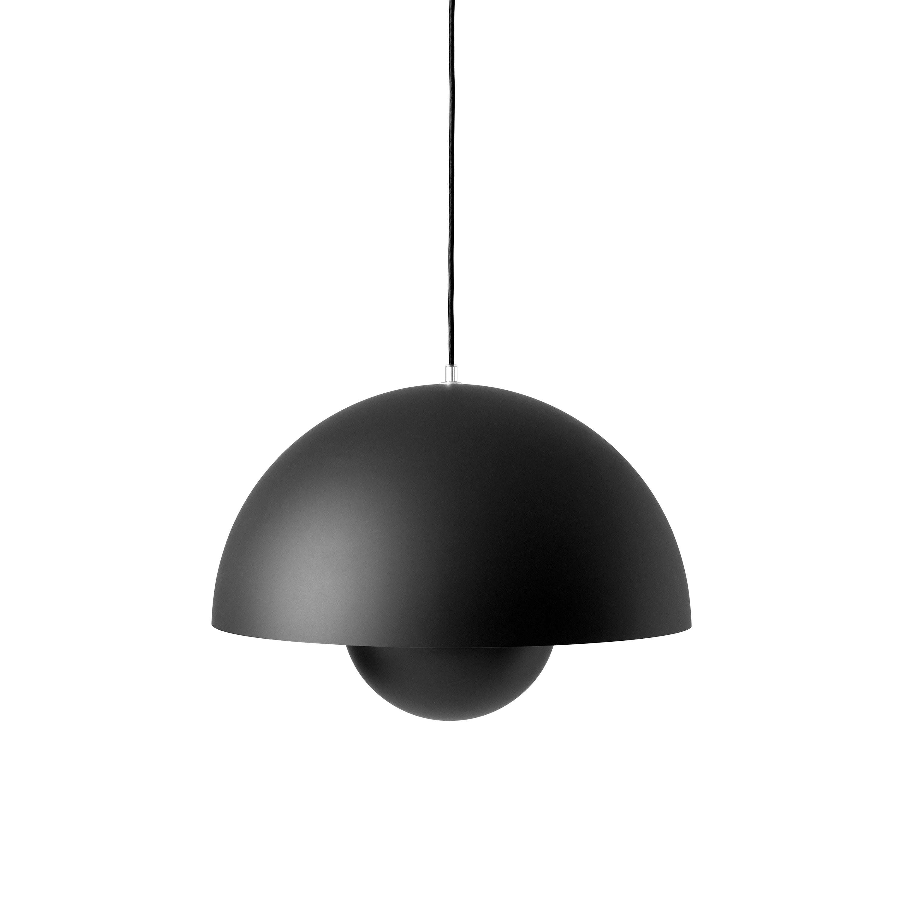 Big FlowerPot VP2 Pendant: Matte Black