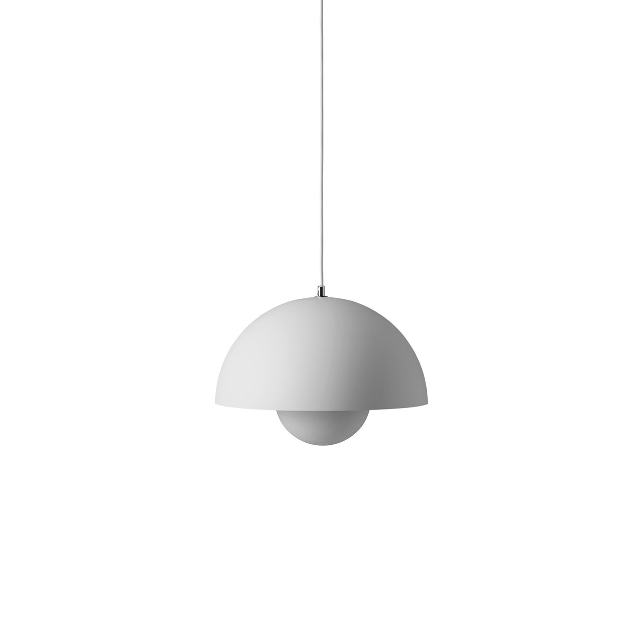 Flowerpot Pendant VP7: Matte Light Grey + Grey