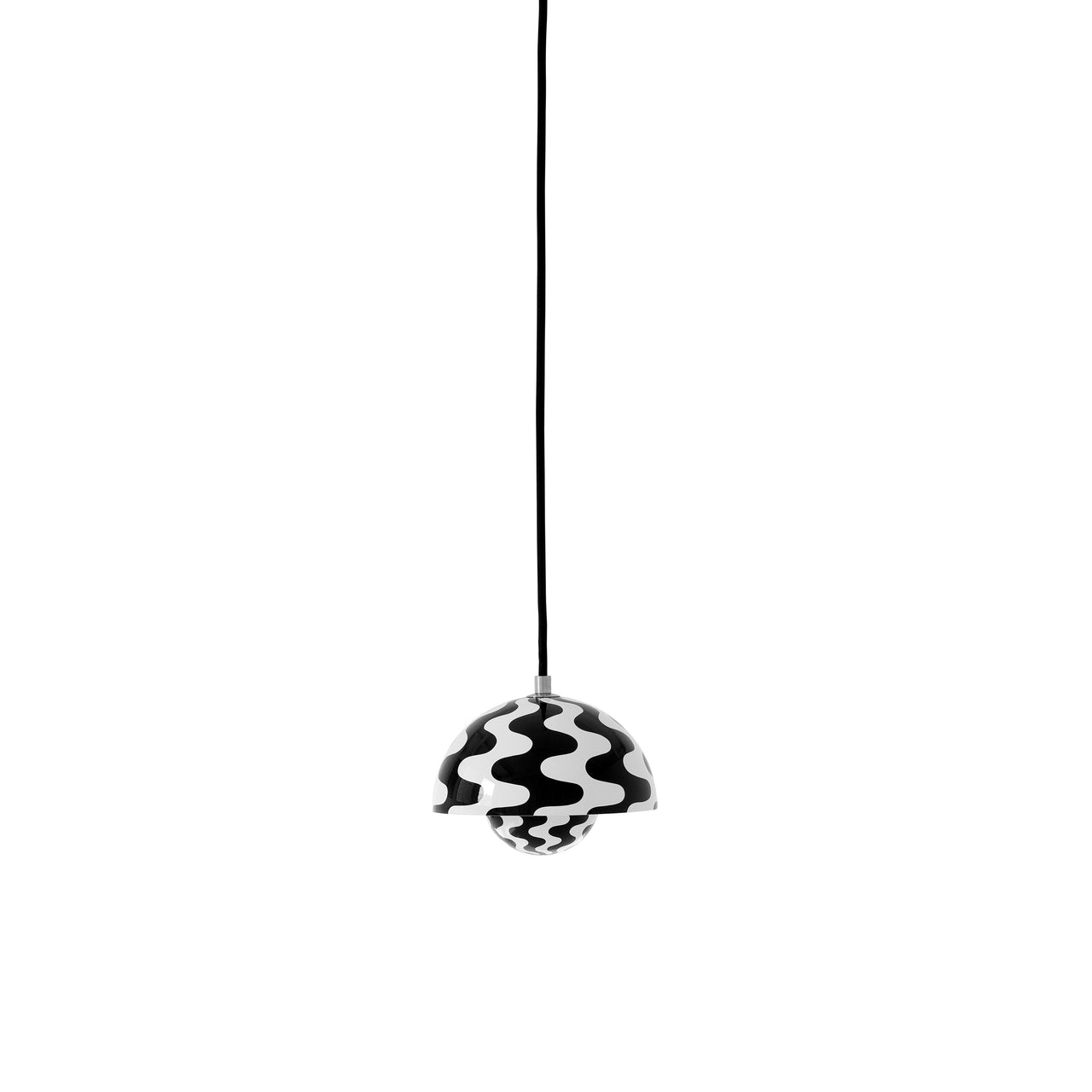 Flower Pendant VP10: Black + White