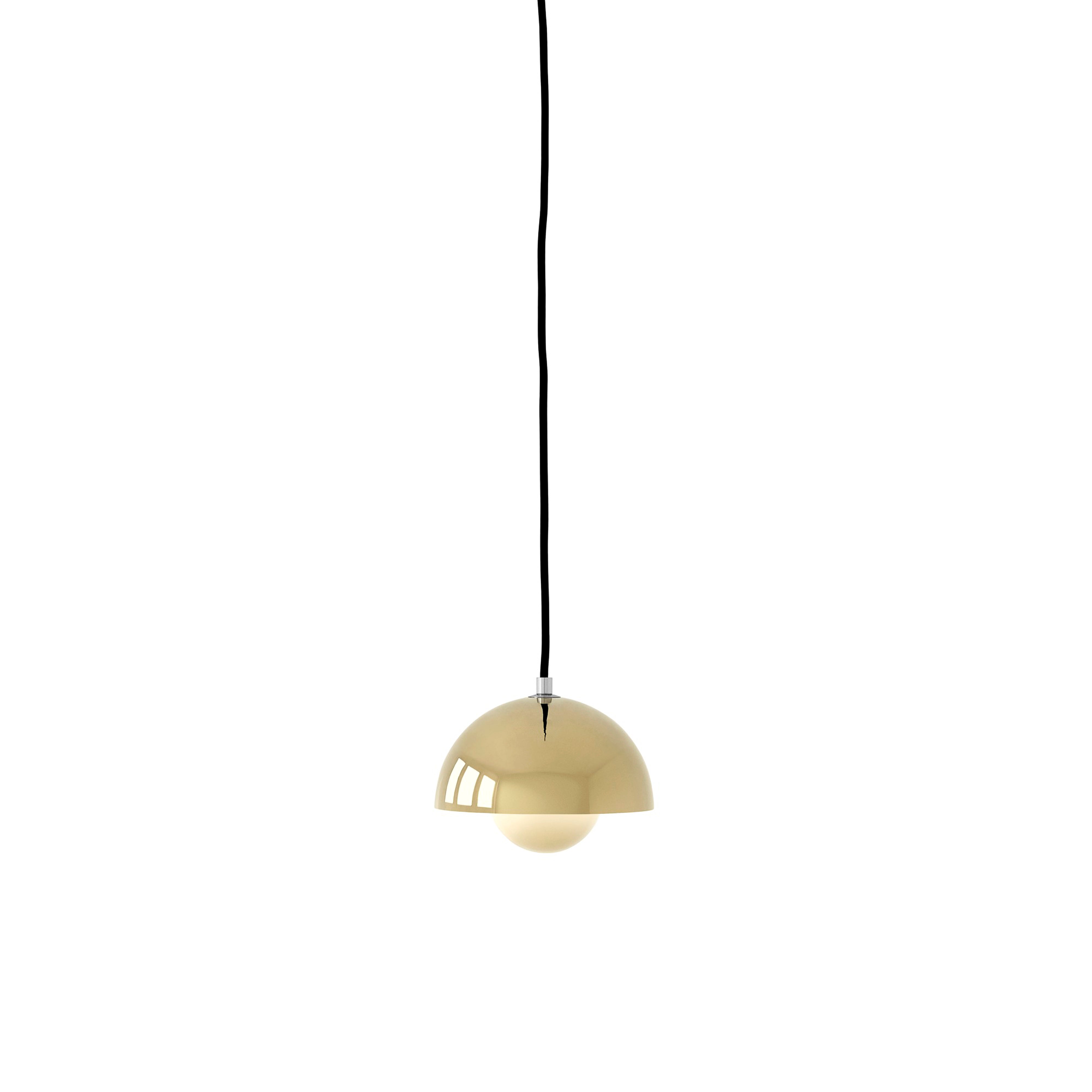 Flower Pendant VP10: Brass-Plated