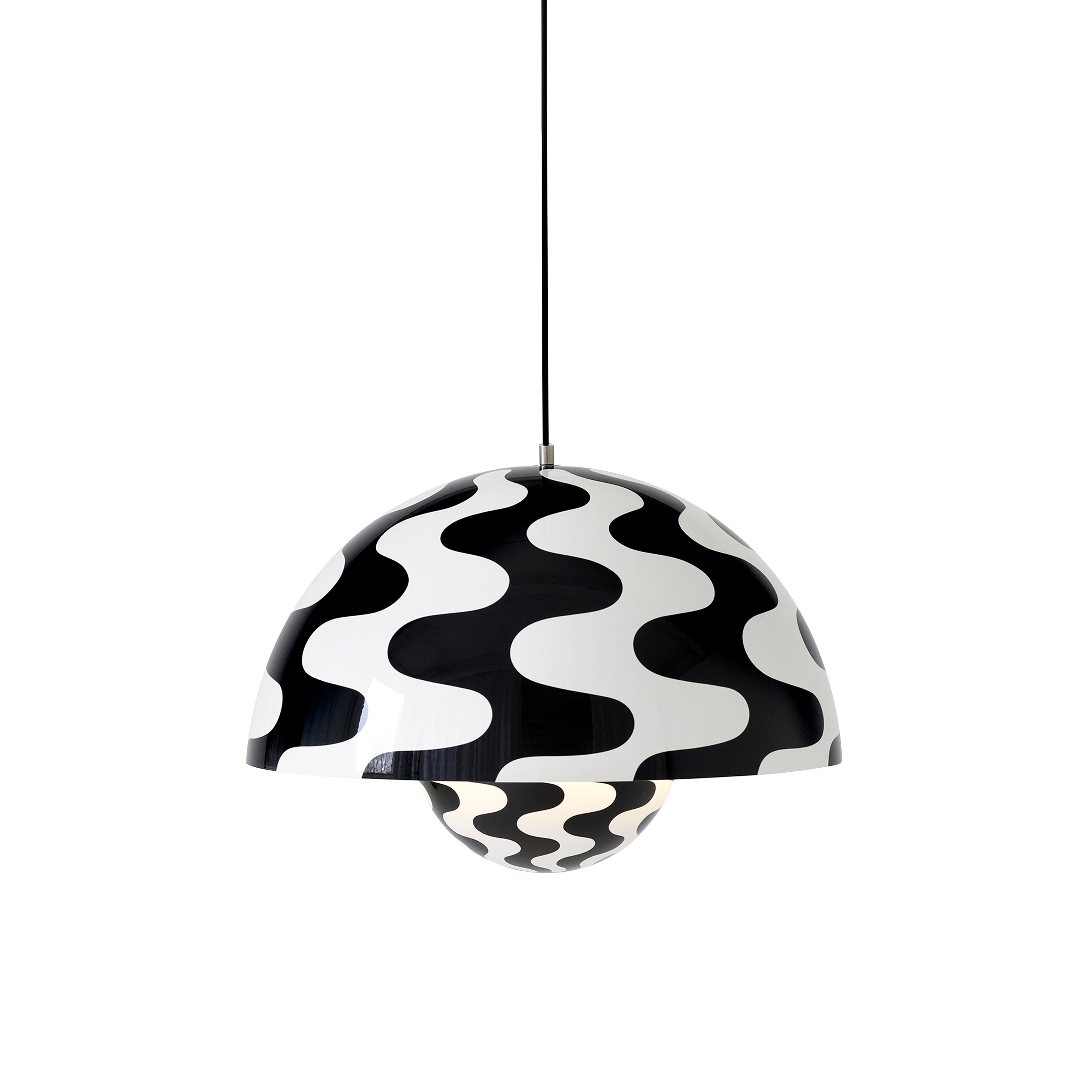 Big FlowerPot VP2 Pendant: Black + White