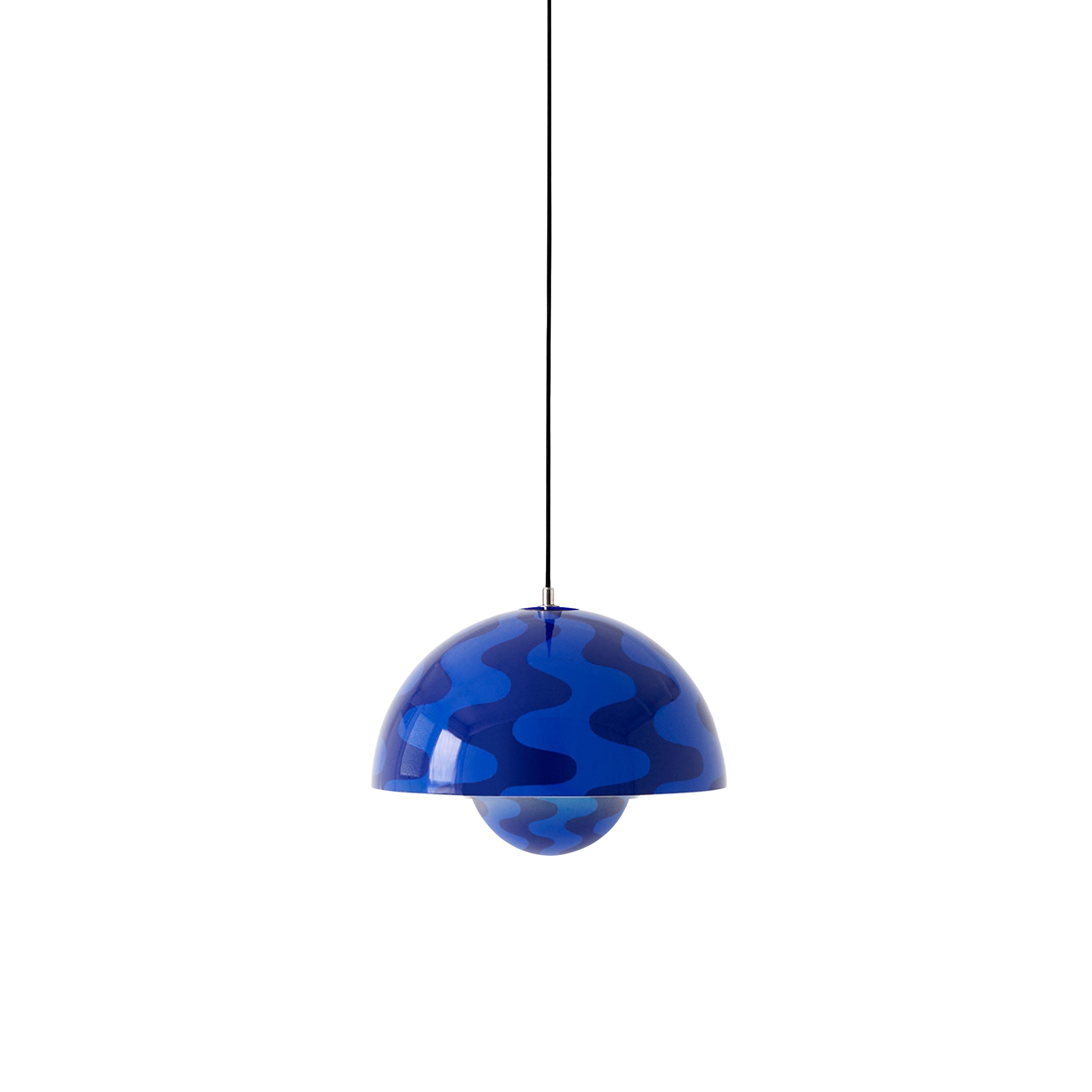 Flowerpot Pendant VP7: Cobalt Blue + Twilight Blue + Black