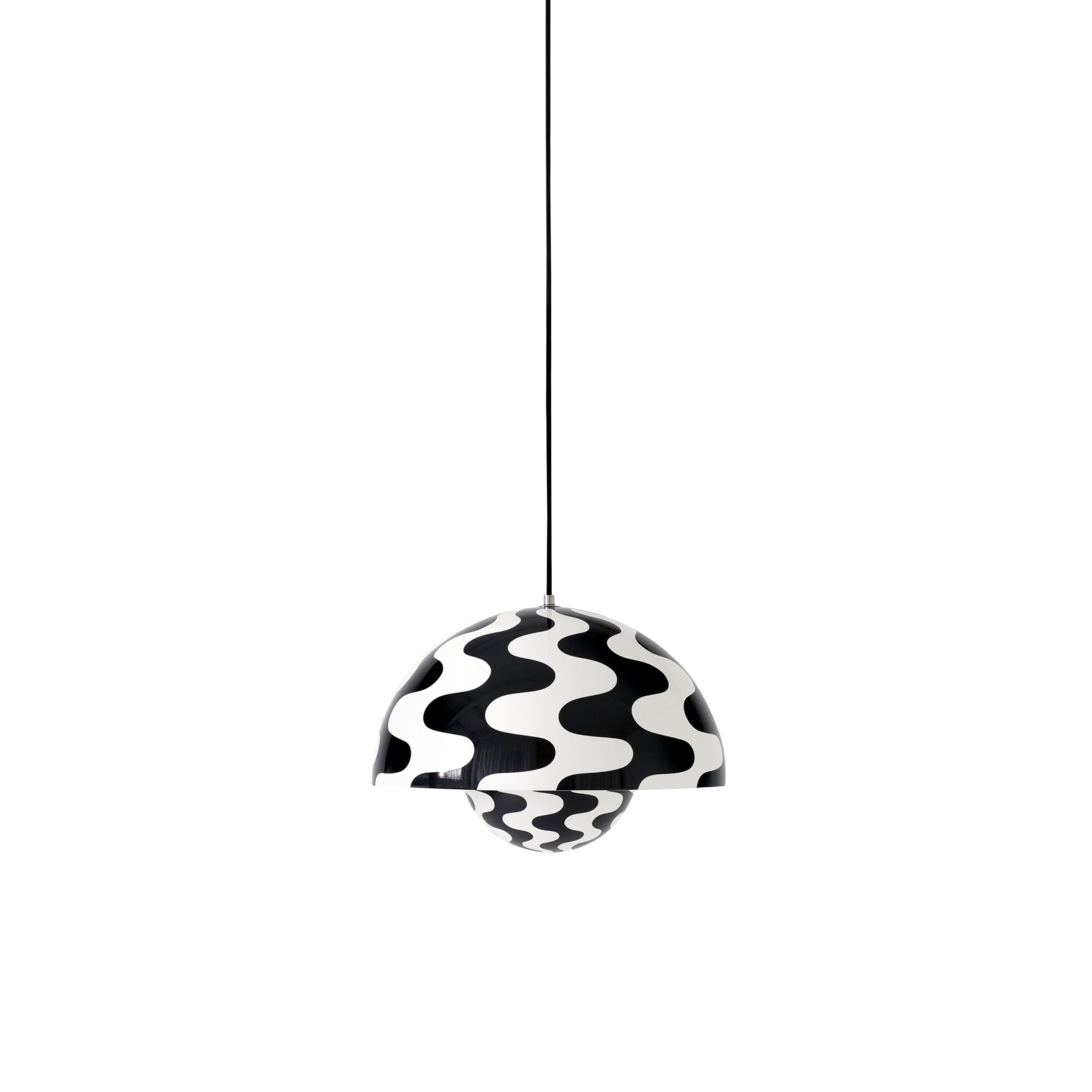 Flowerpot Pendant VP7: Black + White