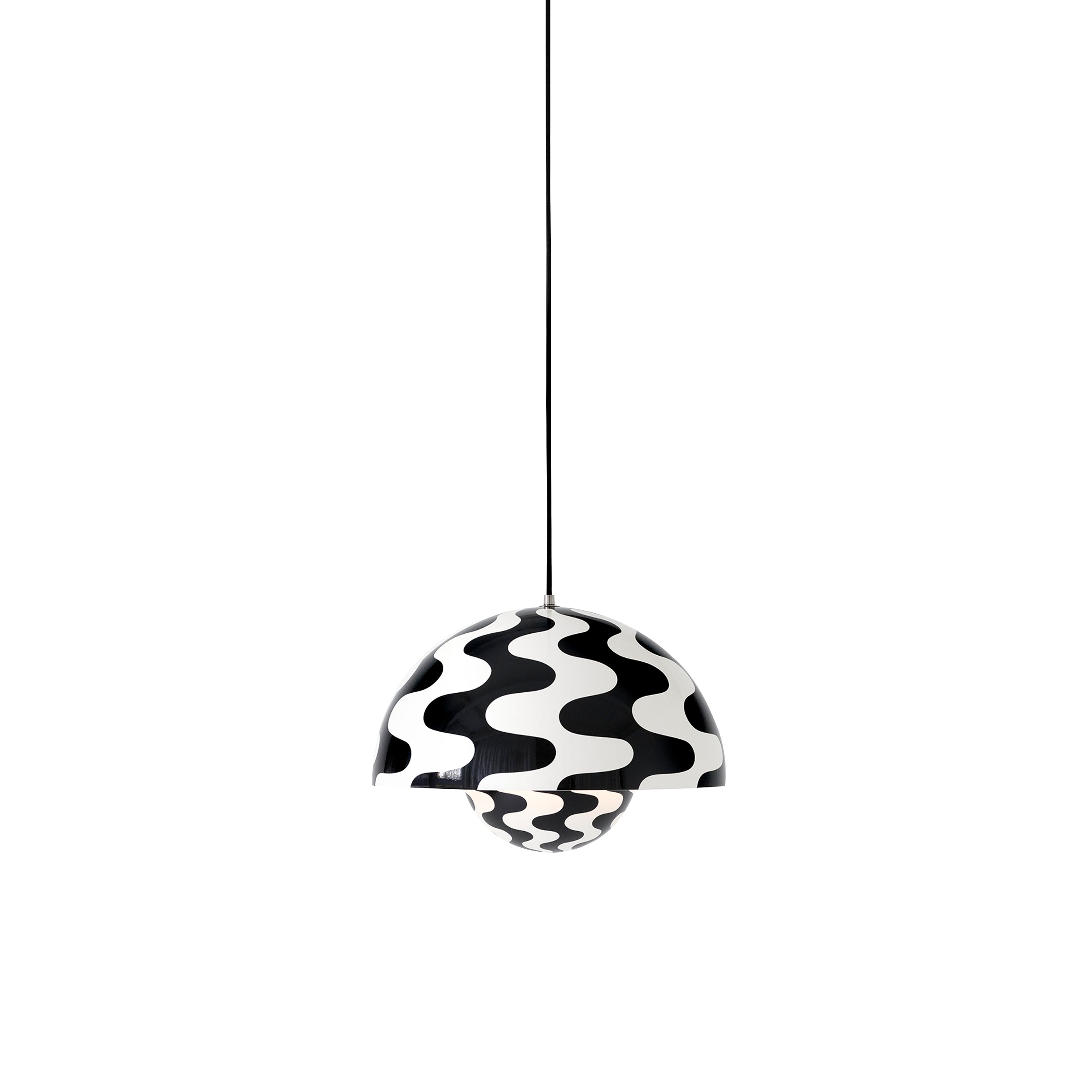 Flowerpot Pendant VP7: Black + White