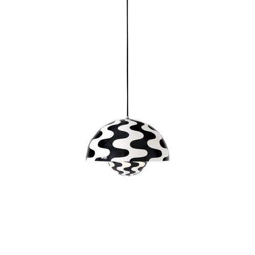 Flowerpot Pendant VP7: Black + White + Black