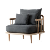 Fly Series SC1 Lounge Chair: Oiled Oak +  Hot Madison Reboot 093