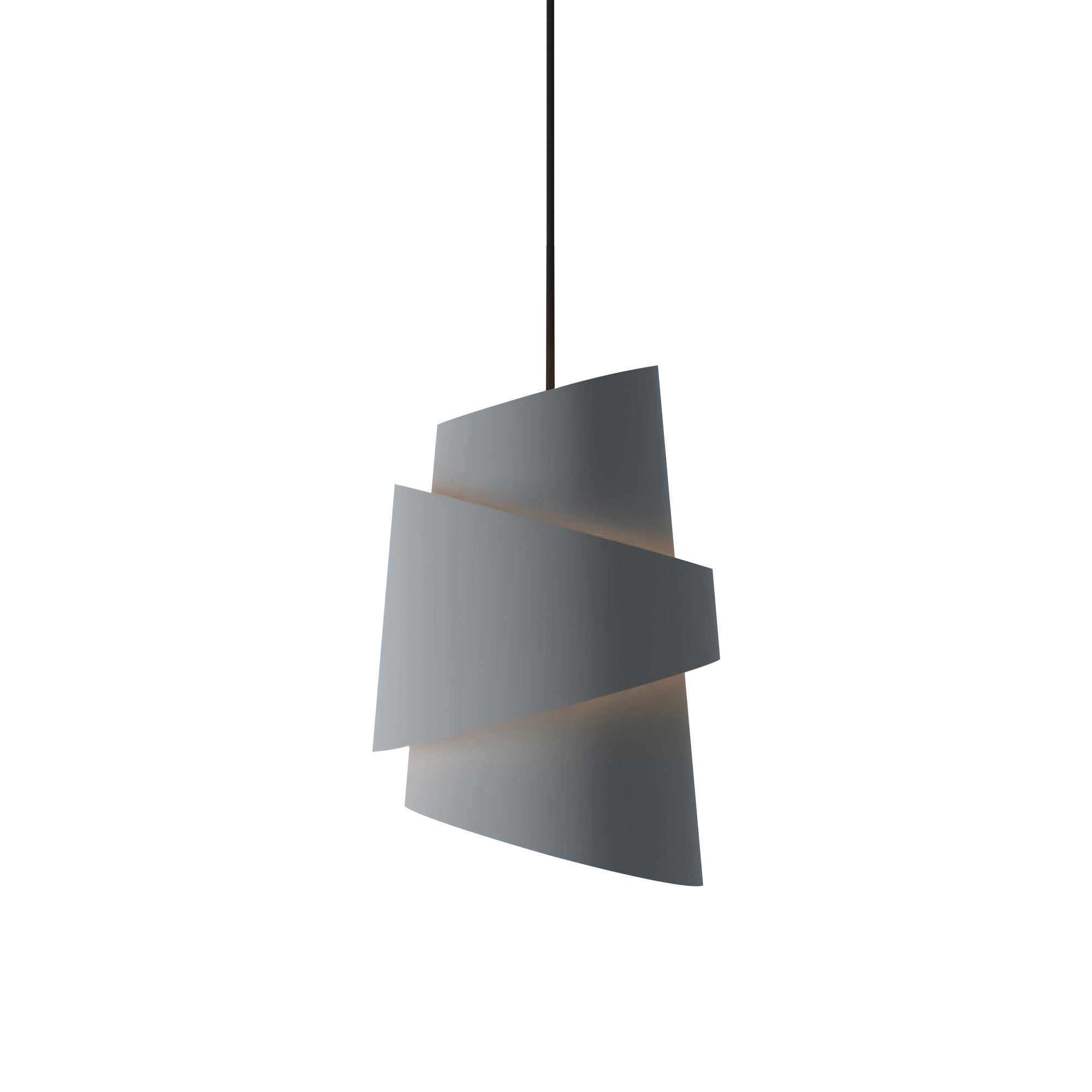Croissant Pendant Light: Fog