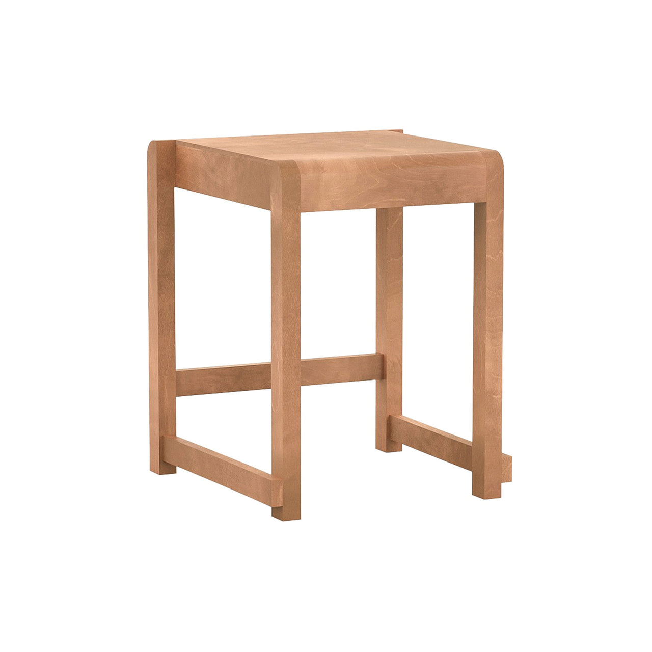 01 Low Stool : Warm Brown Birch