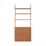 Shelf Library: High (W80) + Cabinet Section - Medium 